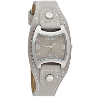 Jobo Damenuhr Damenarmbanduhr Uhr Quarz Armbanduhr Graues Lederband J - 37299 Bild