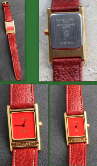 Ferrari Uhr Damen Armbanduhr Damenuhr Lederamrband Bild