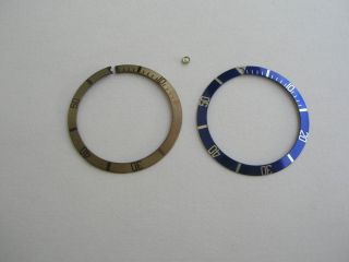 Bezel Inserts With Spare Pearl For Vintage Rolex And Tudor Submariner Bild