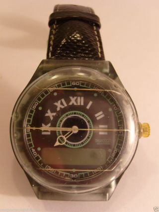 Raritaet: Pager Von Swatch Swiss Uhr 1993 Beep Up Scall Mens Watch Collector Bild