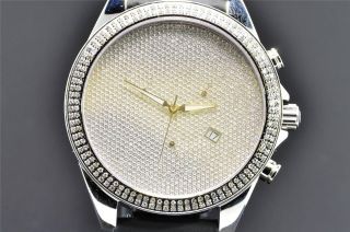 Armbanduhr Artica Diamant Uhr Crush Illusion 2 Reihen Einfassung 1.  5k Datum Bild