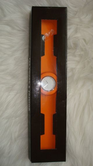 Tolle Fx2 Flex Watch Faktor X2 Uhr Klick Silikonarmband Orange Unisex - Bild