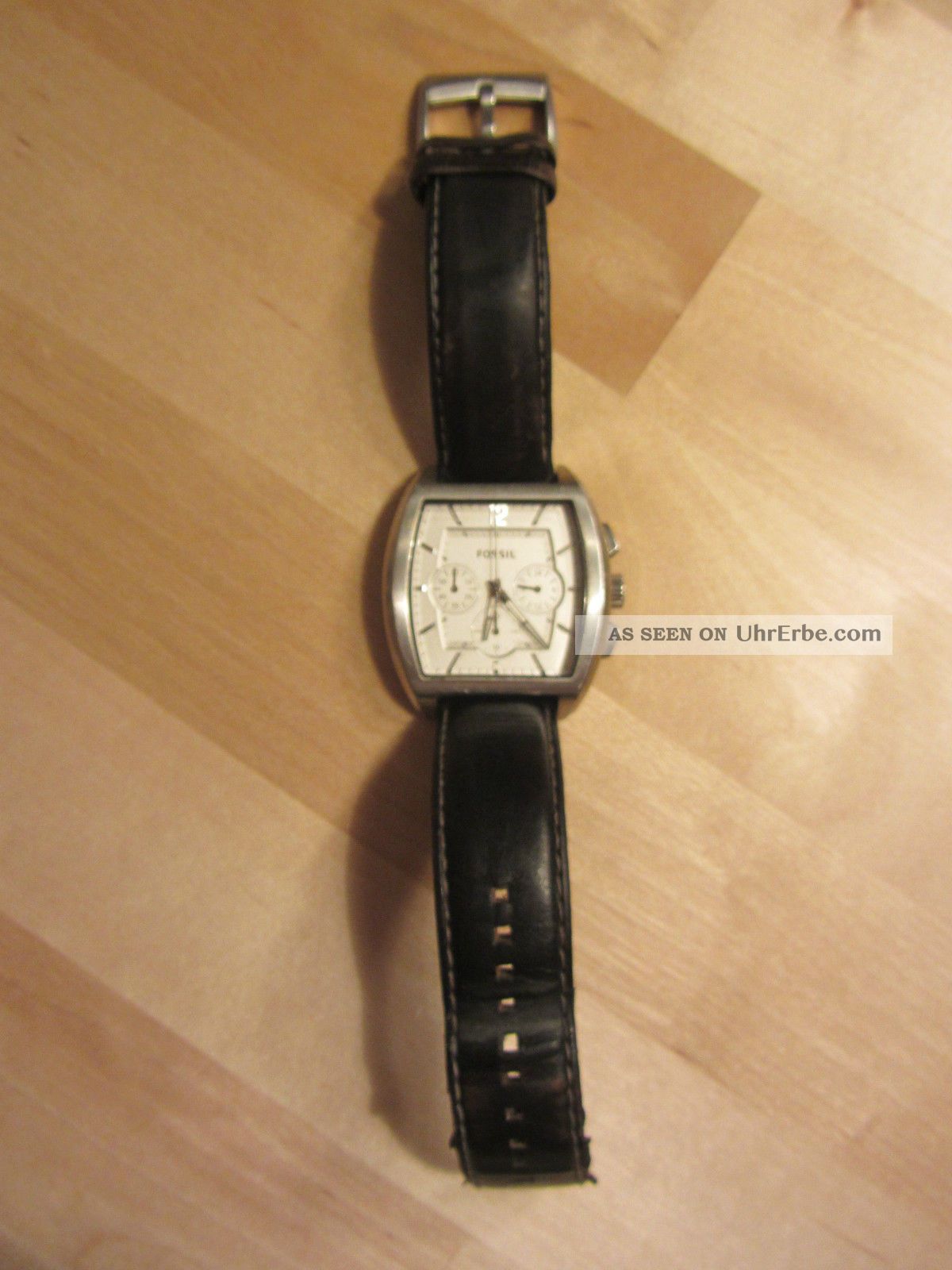 Fossil Herrenuhr,  Fs - 4581,  Herren,  Armbanduhr,  Cronograph,  Leder,  Schwarz Armbanduhren Bild