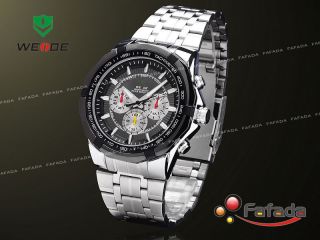 Fafada Elegant Quarz Armbanduhr Herrenuhr Analog Uhr Uhren Schwarz Bild
