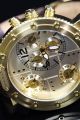 Marc Ecko Herren Der Burner Chronograph Gold - Ton - Fall Dreiertakt Leder Uhr Armbanduhren Bild 4