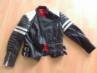Schwarze Echte Leder Damen Bikerjacke,  Style Dolce And Gabbana D&g,  Gr.  S,  Xs Bild