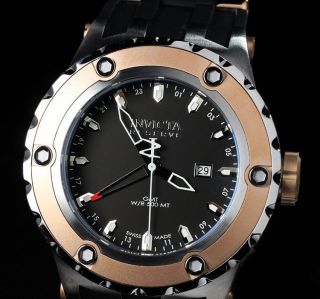 Invicta Herren Reserve Subaqua Specialty Swiss Made Gmt 18 Karat Plattiert Uhren Bild