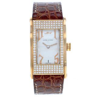 Jorg Hysek Ki21r30 18k Gelbgold Fabrik Diamant Quartz Damen Armbanduhr Bild