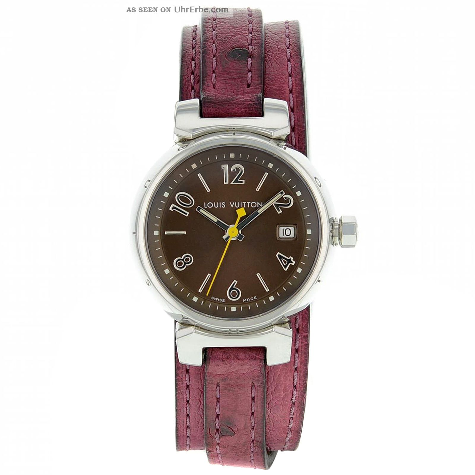 Edelstahl Quartz Armbanduhr Louis Vuitton Tambour Q1211 Für Damen Armbanduhren Bild