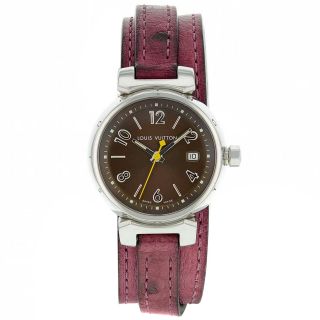 Edelstahl Quartz Armbanduhr Louis Vuitton Tambour Q1211 Für Damen Bild