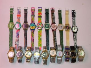 20 Swatch Gent Uhren Aus Sammlung Mit Neuen Batterien Bild