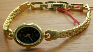 Aristo 1d31h Elegante Quartz Damen Uhr Vergoldet Schmuckband Uhr Watch Bild