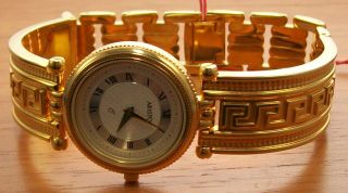 Aristo 1d63r Elegante Quartz Damen Uhr Vergoldet Spangenband Uhr Watch Bild