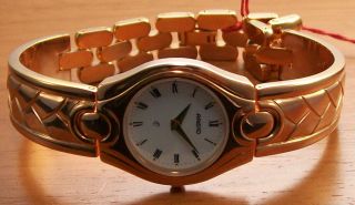 Aristo 1d53r Elegante Quartz Damen Uhr RosÈ Vergoldet Spangenband Uhr Watch Bild