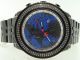 Herren Joe Rodeo/jojino/jojo Schwarz Platin Diamant Uhr Blauen Weltkarte 1,  75ct Armbanduhren Bild 15