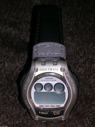 Uhr Armbanduhr Herrenuhr Casio Illuminator Geotrail Ft111h 1966 Outdoor Bild