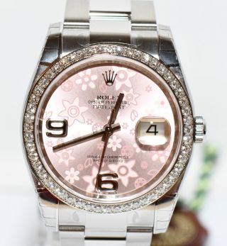 Rolex Datejust 2013 Stahl/gold Uhr Ref.  116244 Brillant Lünette Np11900€ Bild