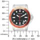 Taucher Uhr Herren Wenger Battalion Iii Orange Einfassung Stahl Armband 72347 Armbanduhren Bild 2