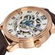Stuhrling Delphi Oracle Rose Gold Herren Automatik Uhr,  Lederband Uvp 450 £ Armbanduhren Bild 1