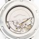 Jobo Automatic Herren Armbanduhr Edelstahl Teilvergoldet Glasboden Leder Armbanduhren Bild 4