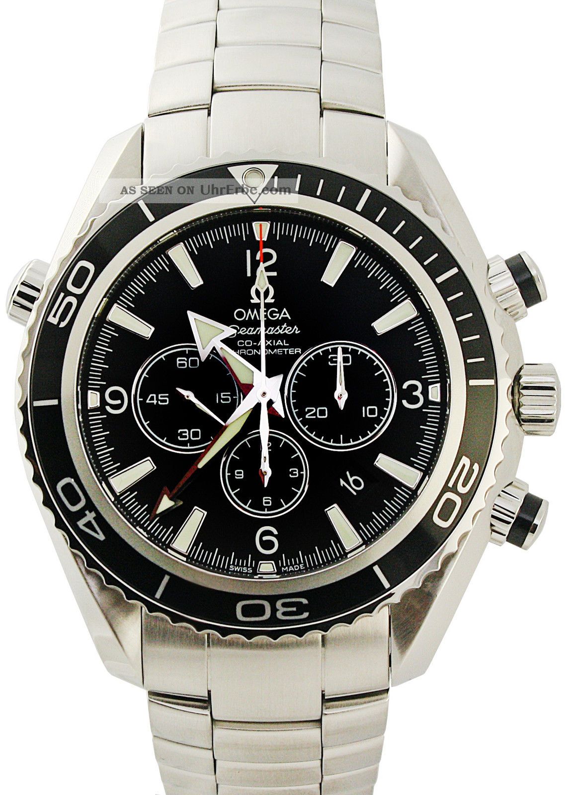 Armbanduhr Herren Omega 2210.  50.  00 Seamaster Planet Ocean Chronograph Uhr Armbanduhren Bild
