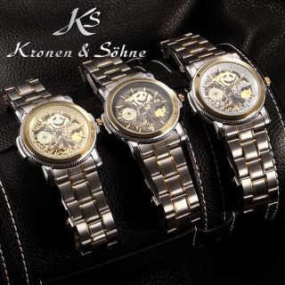 V Elegant Ks Automatikuhr Herren Uhr Mechanisch Uhr Metall Armbanduhr 3 Modelle Bild