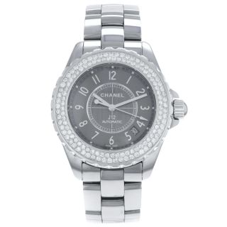 Chanel J12 Chromatisch Keramik H2979 Kt Diamant Lünette Automatisch Frauen Uhr Bild
