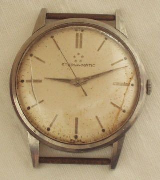 Armbanduhr Eterna Matic Mechanisch Automatic Uhr 1960 Bild