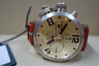 U - Boat Classico Automatic Chrono Uhr Silber GehÄuse 48mm Limitiert 44/150 Bild