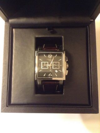 Hamilton Uhr Jazzmaster Automatik Chronograph Rechteckig H32666535 Lederarmband Bild