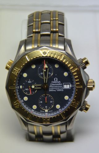 Omega Seamaster Professional Titan/gold Chronograph Herrenuhr Luxusuhr Bild