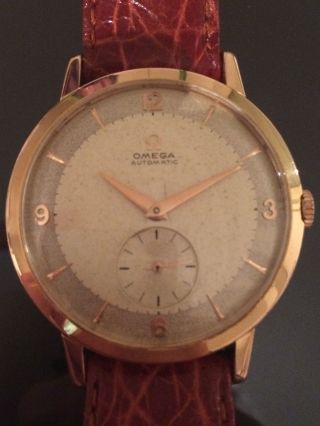 Vintage Omega Automatic 18k Solid Gold Ref.  2889 Two Tone Dial Cal.  491 Sub - Second Bild