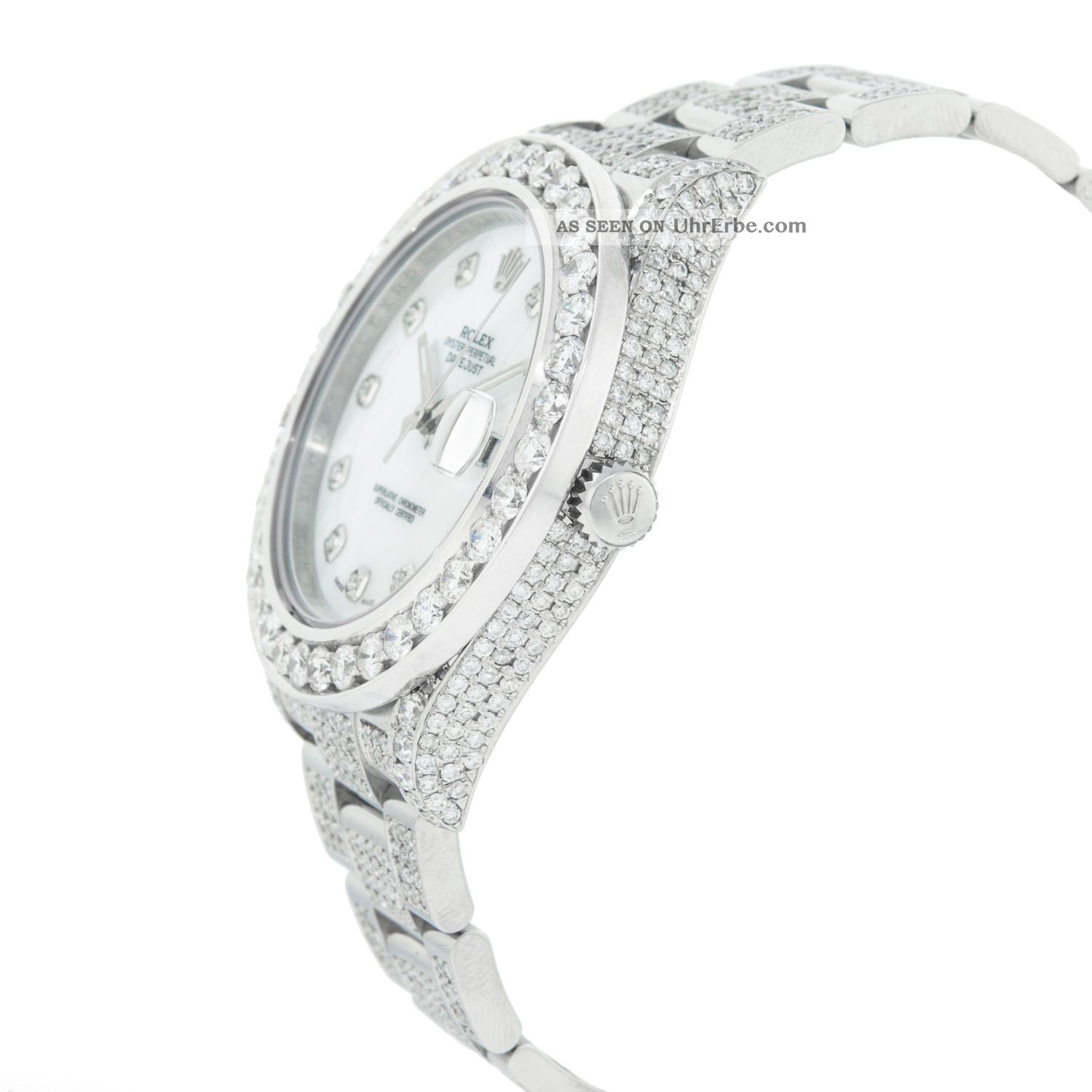 Armbanduhr Herren Rolex Datejust Ii 116300 Diamant Edelstahl Automatisch