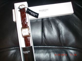 Madison Newyork Armbanduhr Ovp Quarz Herren Uhr Giftbox Gents Watch Bild