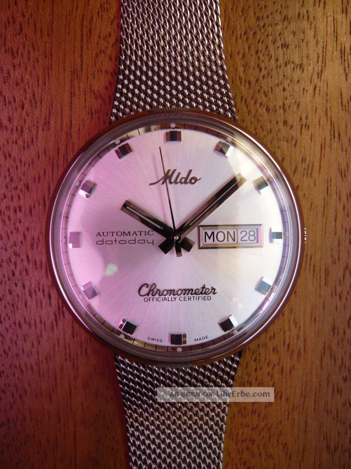 Mido Oceanstar Datoday Automatic Chronometer Stahl Herrenarmbanduhr Ungetragen Armbanduhren Bild