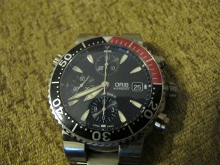 Oris Titanium 300 Meter Automatic Mens Chrono Diver Watch,  Ref.  7542p Bild