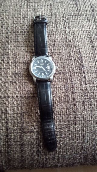 Trias Automatic Herren Leder Armbanduhr Wasserdicht 5atm Bild