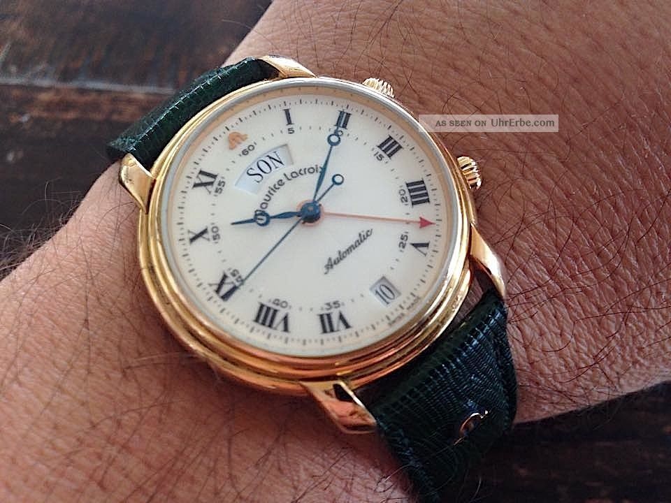 Maurice Lacroix Automatik - Wecker Reveil_sammleruhr Armbanduhren Bild