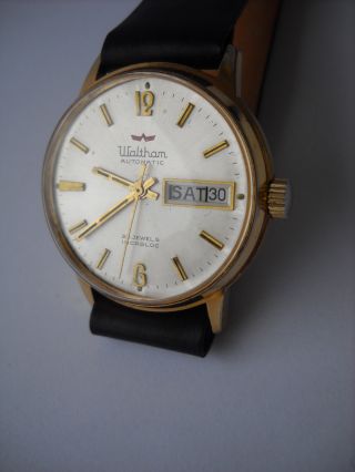 Waltham,  Herren,  Armbanduhr,  Automatik,  Vergoldet,  Kaliber As 1820 Bild