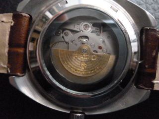 Rado Companion Glasboden Mechanische Uhr 17 Jewels Datum & Tag Lumi Zeiger Top Bild