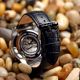 Herrenuhr Automatik Leder Armband Schwarz Offene Unruhe Tag/nachtanzeige Watch Armbanduhren Bild 4