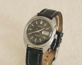 Rarität Seiko Bell Matic Automatic Armbanduhr Datum U.  Alarm Uhr Wrist Watch 1a Bild