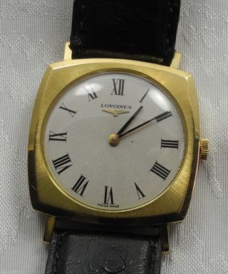 RaritÄt Longines Armbanduhr Uhr 750er Gold Sammlerstück Handaufzug Bild