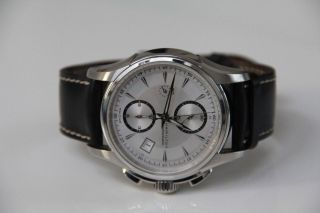 Hamilton Herren Automatik Armbanduhr H326160 Mit Silbernem Zifferblatt Bild
