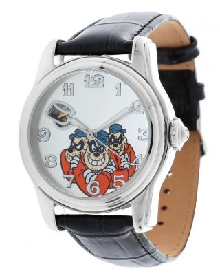 Disney Herren Armbanduhr,  Uhr,  Watch,  Panzerknacker Bande Schwarz Di - 094491 - Pkb1 Bild