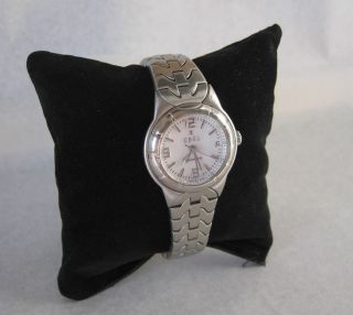 Ebel Automatic Typ E Uhr Damen 28 Mm Armbanduhr Zifferblatt Weiß Bild