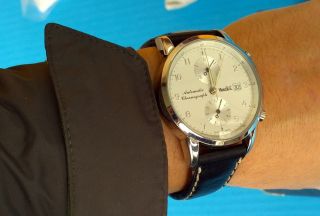Marcello C Klassik Chronograph Armbanduhr Eta 7750 Bild