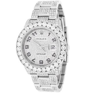 Armbanduhr Herren Nach Maß 14,  20 Kt.  Diamanten Automatisch Rolex Datejust 116200 Bild