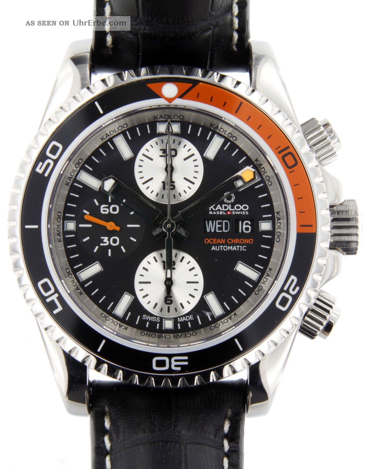 Kadloo Ocean Chrono 80221 - Bk - Or Valjoux 7750 Neuware V.  Fachhändler,  Uhrmacher Armbanduhren Bild