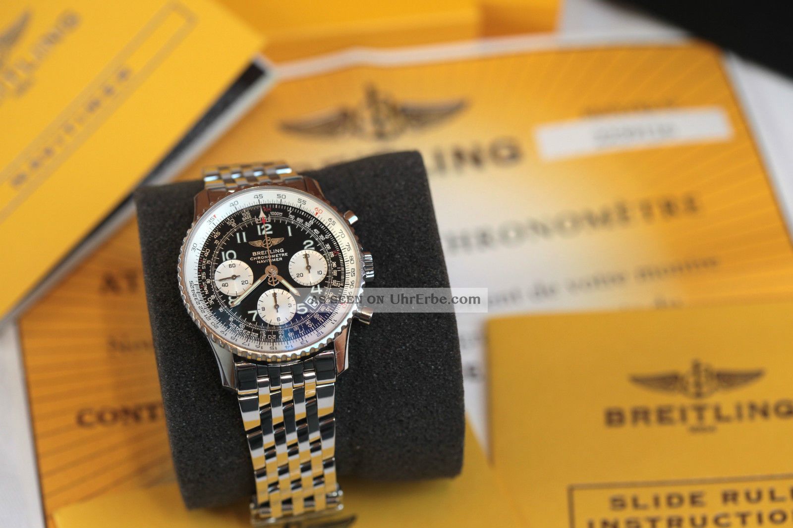 Breitling Navitimer Chronograph Stahl A23322 Papiere Box 2008 Armbanduhren Bild